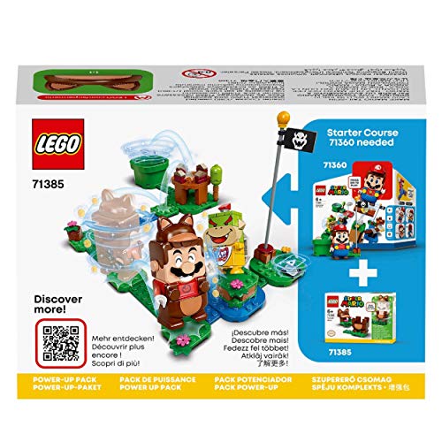 LEGO-Super-Mario-Mario-Tanuki-Power-Up-Pack-Espansione-Costume-per-Girare-e-Calpestare-i-Nemici-Giocattolo-71385