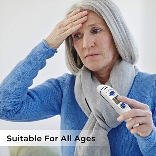 image for Paryvara Temporal Medical Thermometer Forehead Ear - Latest Dual Mode 