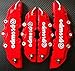 Multi-purpose Auto Tools 4Pcs 3D Useful Car Universal Disc Brake Caliper Covers Front & Rear(Red)