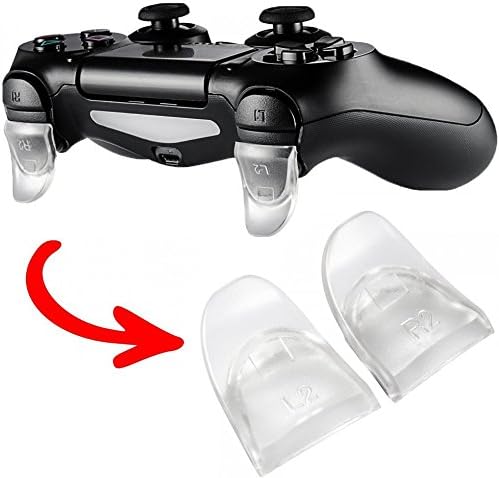 1 Pair L2 R2 Buttons Trigger Extenders for PS4 PS4 Slim PS4 Pro Playstation 4 Controller