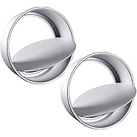 2 Pack 4-Inch Non-Stick Deep Aluminum Round Cake Pan with Removable Bottom for Wedding/Birthday/Christmas Cake Baking…
