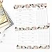 Hadley Designs - Pink Floral Weekly Meal Planning Calendar Grocery Shopping List Magnet Pad for Fridge, Magnetic Family Pantry Food Menu Board Organizer, Refrigerator Eat Dinner Notepad