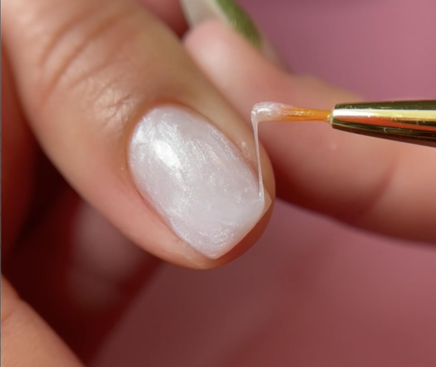 IN.HYPE Structure/Brush on Liquid Builder Gel/Hard Gel in a Bottle (BIAB) for Nail Enhancing (Pearl) - Image 3