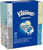 Kleenex Facial Tissue Upright 4 pack (Pack of 2, Total of 8 Boxes)