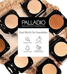 Palladio Dual Wet and Dry Foundation with sponge