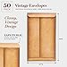 Juvale 50-Pack Vintage Antique Kraft Envelopes - 4.7 x 7.9 Inches