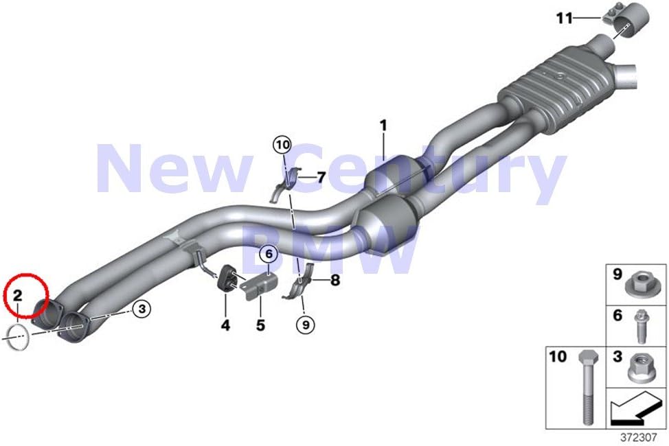 2 X BMW Genuine Catalytic Converter/Front Silencer Gasket M3 M3 M4 M4