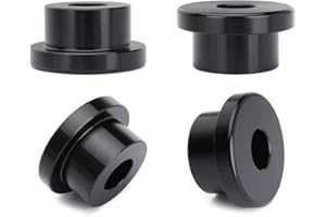 IGERSAW TONRYCUE Solid Billet Handlebar Riser Bushings for Harley Softail Dyna Sportster FXR FX 1984-2016 (Black)