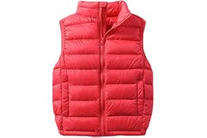 SK Studio Boys Girls Lightweight Down Vest Winter Sleeveless Puffer Jacket for Kid