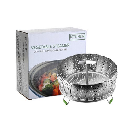Steamer Basket Instant Pot Accessories Vegetable Steamer 6 Quart Food For 8 Set Steam Baskets 4 Pressure Cooker Steam Rack Stainless Accessory Cake Tray 6 Qt Veggie Cooking Steaming by wellvel
