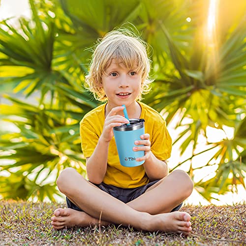 Kids & Toddler Cup 2 Pack 8 OZ Stainless Steel Water Bottle Spill