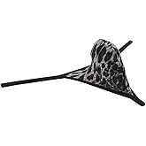 OROCOJUCO Men Contoured Micro Thong Underwear Pouch Leopard Mini Bikin String Tanga