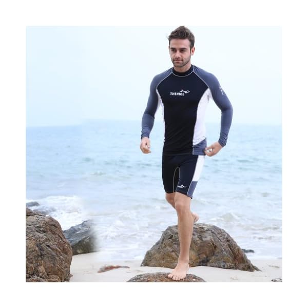 THENICE-Mens-Split-Jellyfish-Clothing-Uv-Sunscreen-Snorkeling-Surfing-Suit
