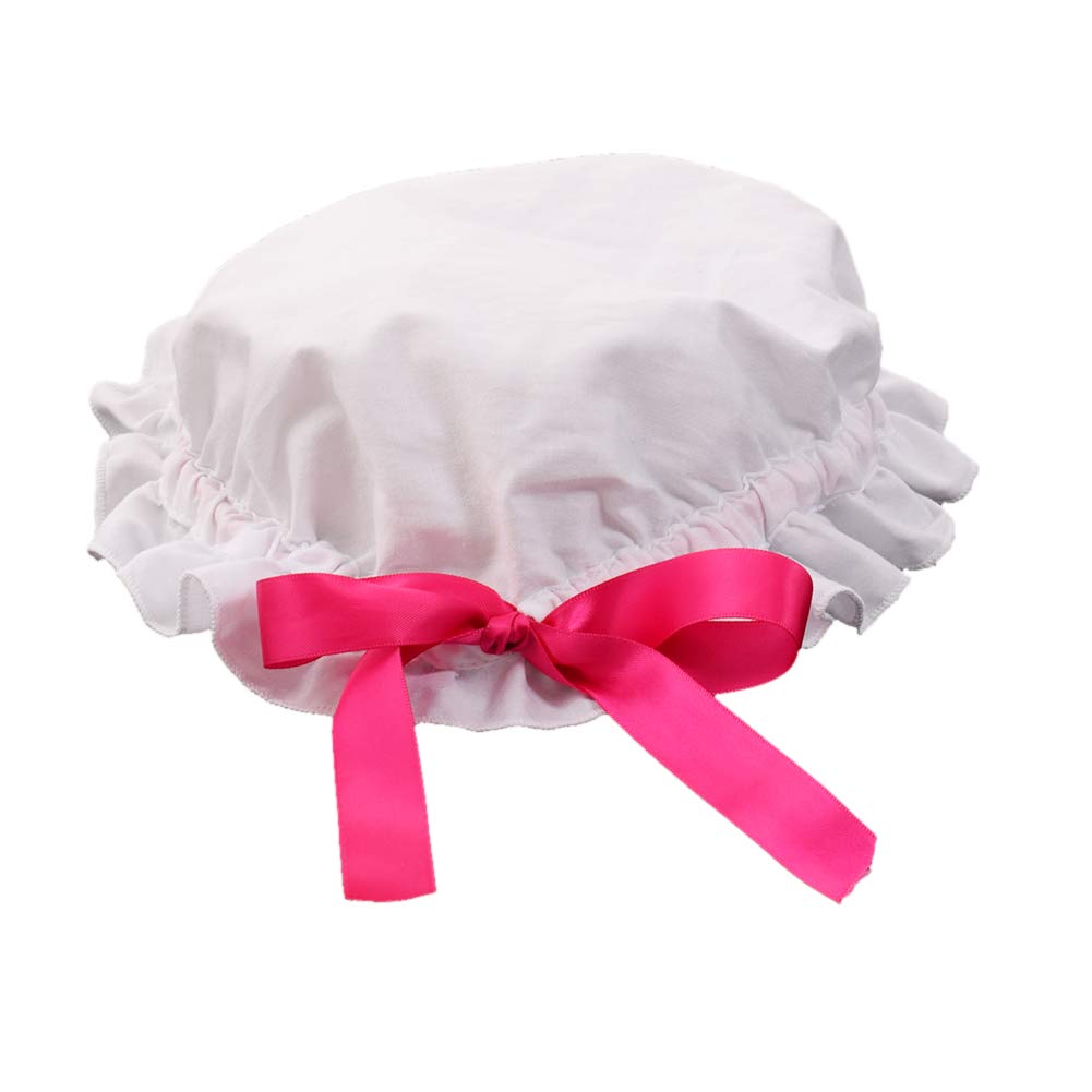 GRACEART Victorian Hat White Maid Bonnet Girls Cap Book Week Fancy Dress Costume Party Hat