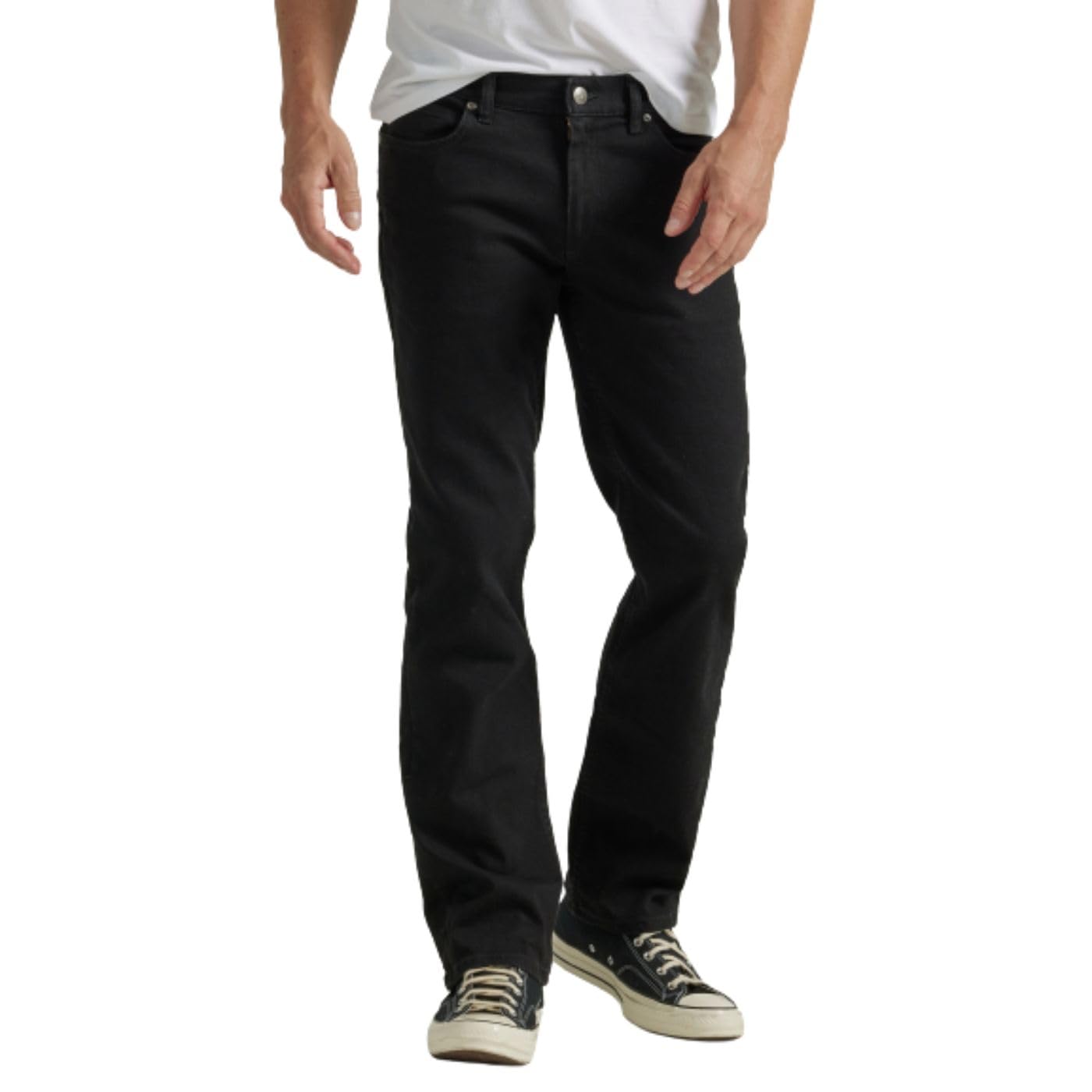 Lee Men's Legendary Regular Boot Jean, Overdye Black, 42W x 30L Image