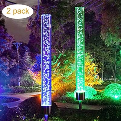 Epicgadget Acrylic Bubble Solar Light Acrylic Bubble Tube Color