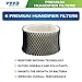 VEVA 6 Pack Premium Humidifier Filters Replacement for Holmes Filter A, HWF62, HWF62S, and Other Sunbeam Cool Mist Humidifiers