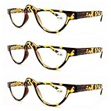 AMILLET 3 Pack Unisex Half Moon Reading