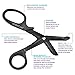 EMT Trauma Shears – 7 ¼” Black Medical Bandage Scissors with LED Pen Light Pupil Gauge for Nurses, EMS, Medical Students, Emergency Room