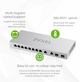 Zyxel XGS1010-12 12-Port Unmanaged Switch 2.5G and 10G SFP+ Desktop Wallmount view 3