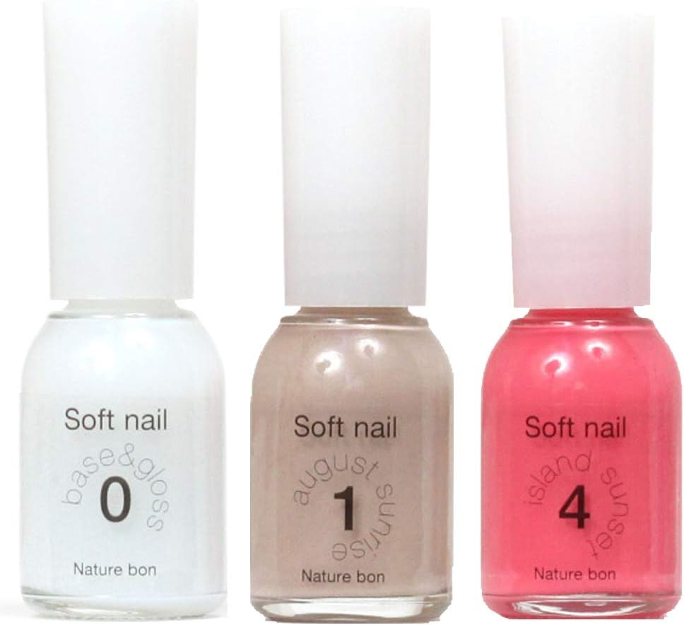 Amazon 胡粉ネイル トップコート 珊瑚 アイランドサンセット 瑪瑙 オーガストサンライズ 合計3本セット ワンデイネイル014 Naturebon トップコート 通販
