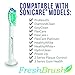 Electric Toothbrush Replacement Head Compatible with Phillips Sonicare ProResults, DiamondClean, FlexCare, HealthyWhite, EasyClean, Plaque Control, Gum Health & Kids | 4 Pack