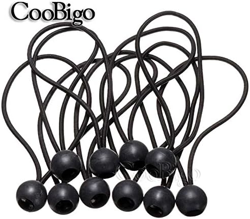 25個パック 長さ6インチ バンジーボールタイ コードエンド ゴムレースロープ ボールサイズ 直径23 3mm H 15mm ブルーポリタープ キャンバス地 ターポリ国旗ポール用 Csf010 7 Inch Csf010 25pcs Billbay Co