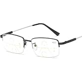 MIRYEA Progressive Multifocus Computer Reading Glasses Blue Light Blocking No Line Lenses Multifocal Readers for Men Women