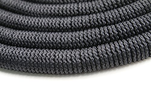iZEEKER [2018 New] Three Times Expandable 50 Feet Magic Hose,Washing Car Hose,Strongest Expandable Garden Hose,Solid Brass Ends, Double Latex Core, Extra Strength Fabric (Black) - Thumbnail 7