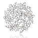 EVER FAITH Austrian Crystal Bridal Heart Flower Filigree Brooch Clear Silver-Tone