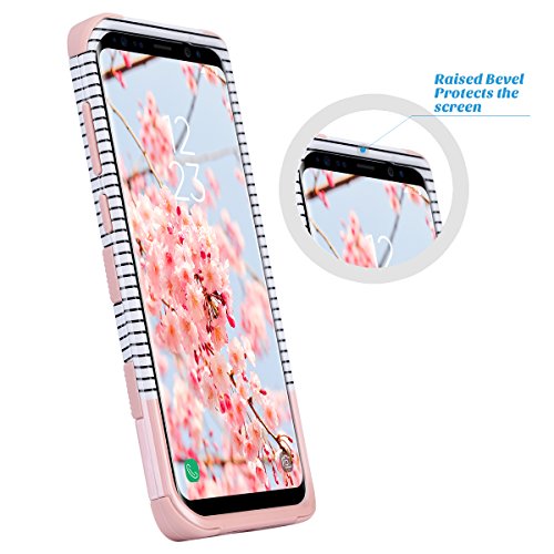 image for Galaxy S8 Case, ULAK 3 in 1 Shield Anti-slip Shock Absorbing Protectiv