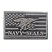 Navy Seals Patch Velcro Tactical Patch Uniform Military Embroidered Applique (Gray)