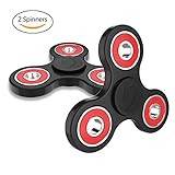 2 Pack Fidget Spinner Toy Stress Reducer - Perfect For ADD, ADHD, Anxiety, and Autism Adult Children for Killing Time.