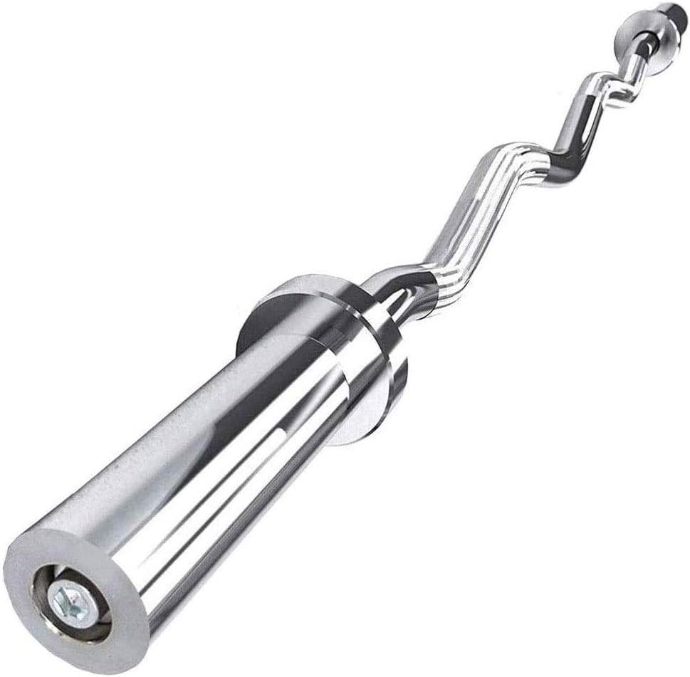 HMDJW Strength Training Bars, Dumbbell Bars Barbell 50mm, Non-Slip Grip Fitness Bar for Fitness Training,Olympic Training Barbell for 47.2/59inches Long Barbell Weightlifting and Power LIF