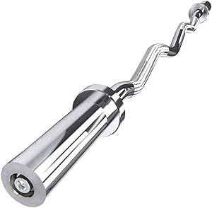 HMDJW Strength Training Bars, Dumbbell Bars Barbell 50mm, Non-Slip Grip Fitness Bar for Fitness Training,Olympic Training Barbell for 47.2/59inches Long Barbell Weightlifting and Power LIF