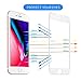 iPhone 8 plus Screen Protector-MORNTTE Tempered Glass with 3D Touch Case Protective Screen Protector for Apple iPhone 7 plus (white)