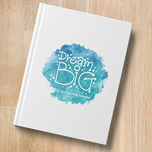 Dream Big – 2021 Weekly & Monthly Diary | Productivity Notebook Organizer, 12 Months Undated Planner & Journal | White, 19 x 24.5 cm, 160 Pages