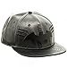 Batman Metal Logo PU Leather Snapback Cap