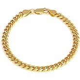 Waitsoul Silver Bracelet for Men 5mm 8mm Diamond-Cut Cuban Link Curb Chain Bracelet for Women 6.5/7/7.5/8/8.5/9 Inch