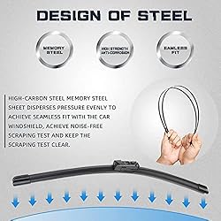 AUTOBOO 24"+18" Windshield Wipers with 14" Rear