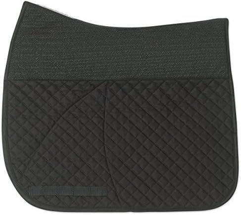 Success Equestrian Deluxe Dressage NO Slip Saddle Pad, Black, Medium