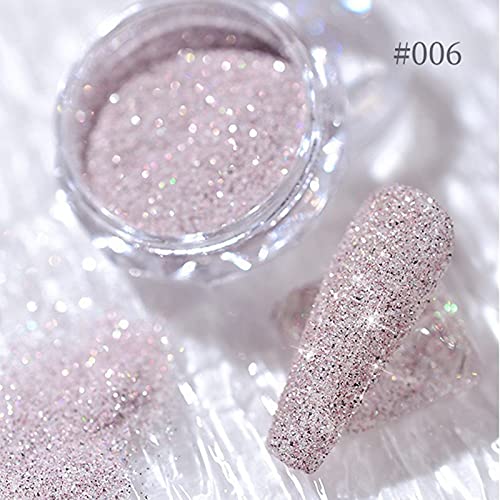 Keepfit 8 Colors Chrome Nail Powder - Holographic Nail Powder Metallic Mirror for Nails, Chrome Nail Mirror Effect Powder Pigment Dust Eyeshadow Metallic Mirror Nail Powder, Nail Art Decoration (G)