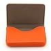 Partstock(TM) Flip Style Leather Business Name Card Wallet / Holder 25 Cards Case 4L x 2.8W inches with Magnetic Shut.(Orange) by partstock