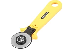 Luqeeg Durable 45mm Cutter for Fabric and Leather Crafting, Practical Sewing Assistant for Various Soft Materials, Suitable f