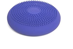 BOUNCY BANDS BouncyBand Wiggle Seat, Purple, 1-Pack – Small 10.75” D x 2.5” H Wobble Cushion for Kids Aged 3-7 – Sensory Tool Promotes Active Learning & Improves Productivity – Includes Pump for Easy-Inflation