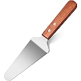 New Star Foodservice 36251 Wood Handle Pie Server, 10-Inch, Wood