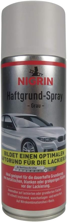 NIGRIN 74115 Haftgrund-Spray , Grau, 400 ml