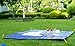 HIG Pocket & Picnic Blanket Waterproof Lightweight, Outdoor Beach Blanket Includes Corner Pockets(Silver & blue) (Silver Blue)