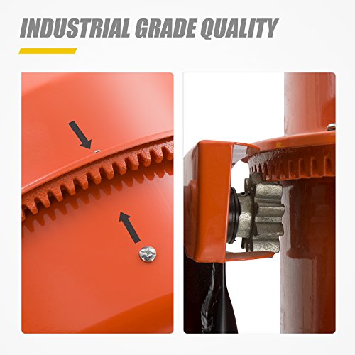 Electric Concrete Cement Mixer Portable Barrow Machine Mixing Mortar Stucco and Seeds (4/5HP 5 Cu Ft 600W) - Thumbnail 2