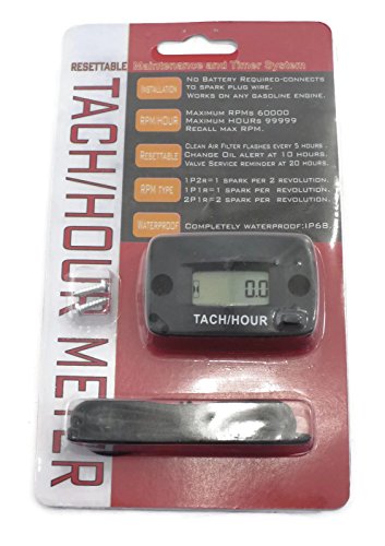 image for Resettable Tachometer / Hour Meter for Golf Carts ATV's Motorcycles & 